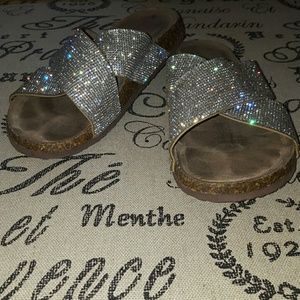 Flashy Jeweled Sandals